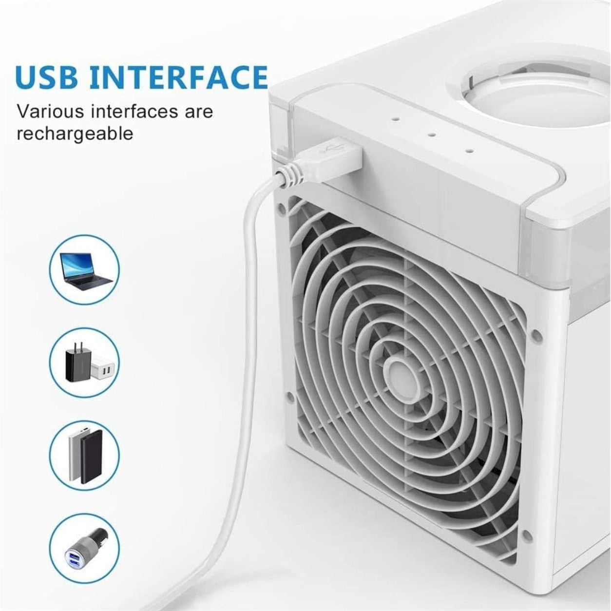 Portable Air Conditioner | 3-in-1 Cooling Fan with Humidifier | Compact Design for Personal Comfort 2