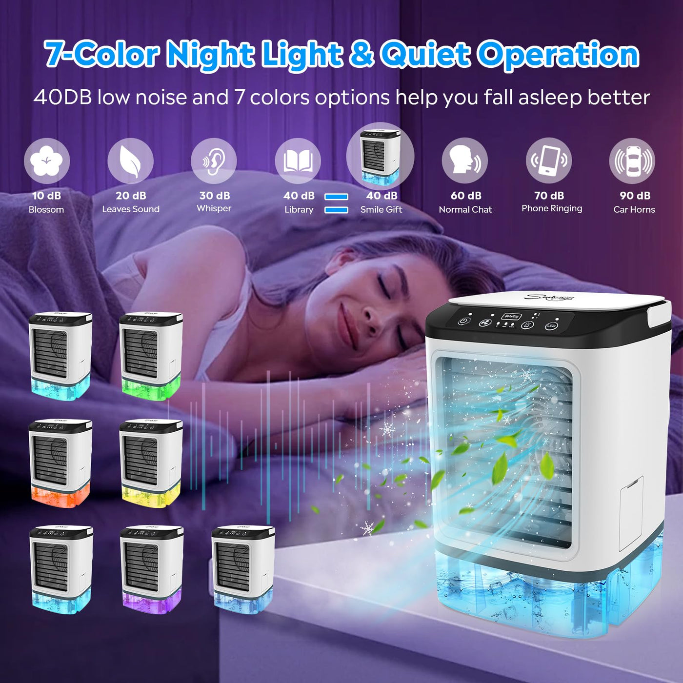 Portable Air Conditioner | 4-in-1 Mini Cooling Unit with Fast Cooling | Adjustable Airflow for Home and Travel Comfort 3