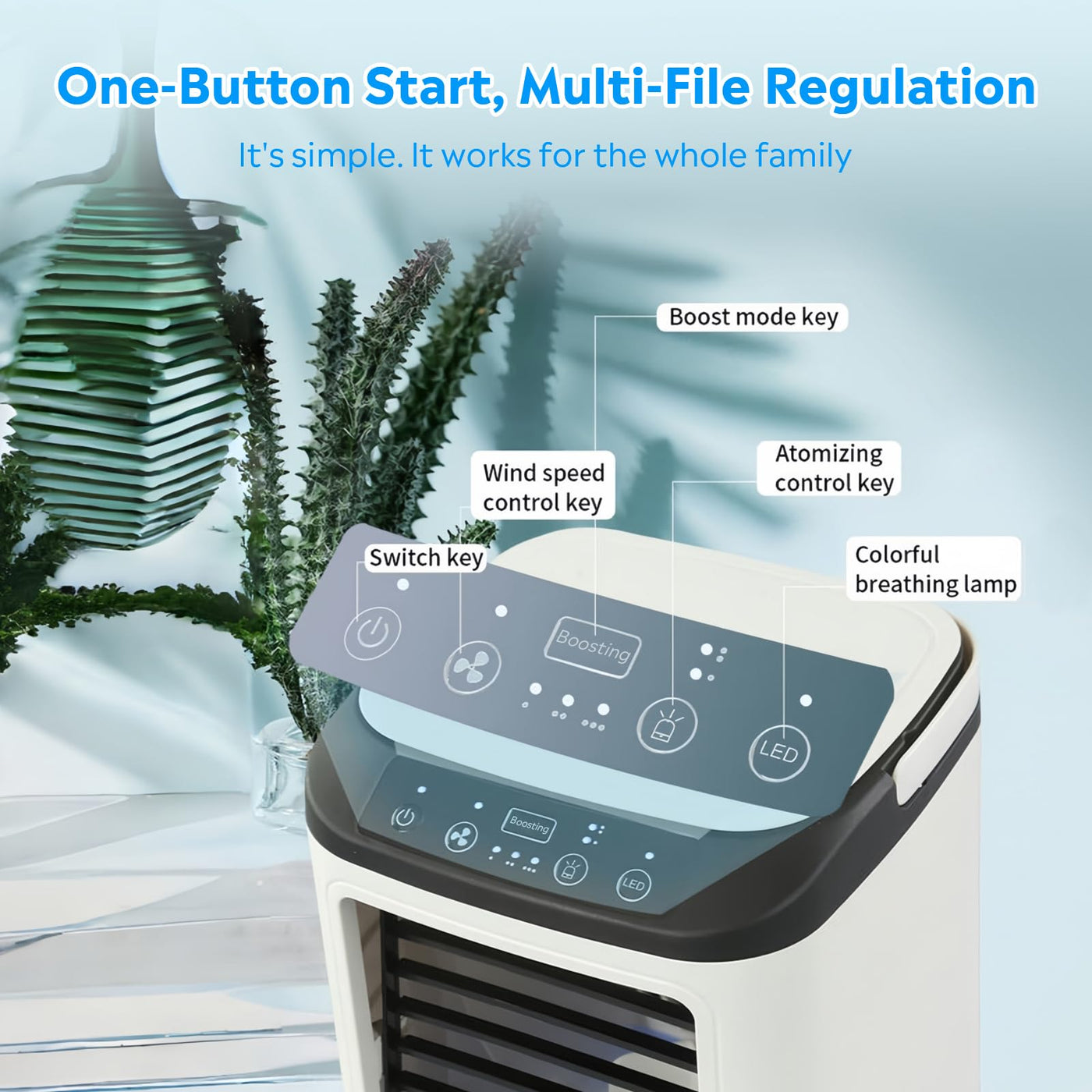 Portable Air Conditioner | 4-in-1 Mini Cooling Unit with Fast Cooling | Adjustable Airflow for Home and Travel Comfort 6