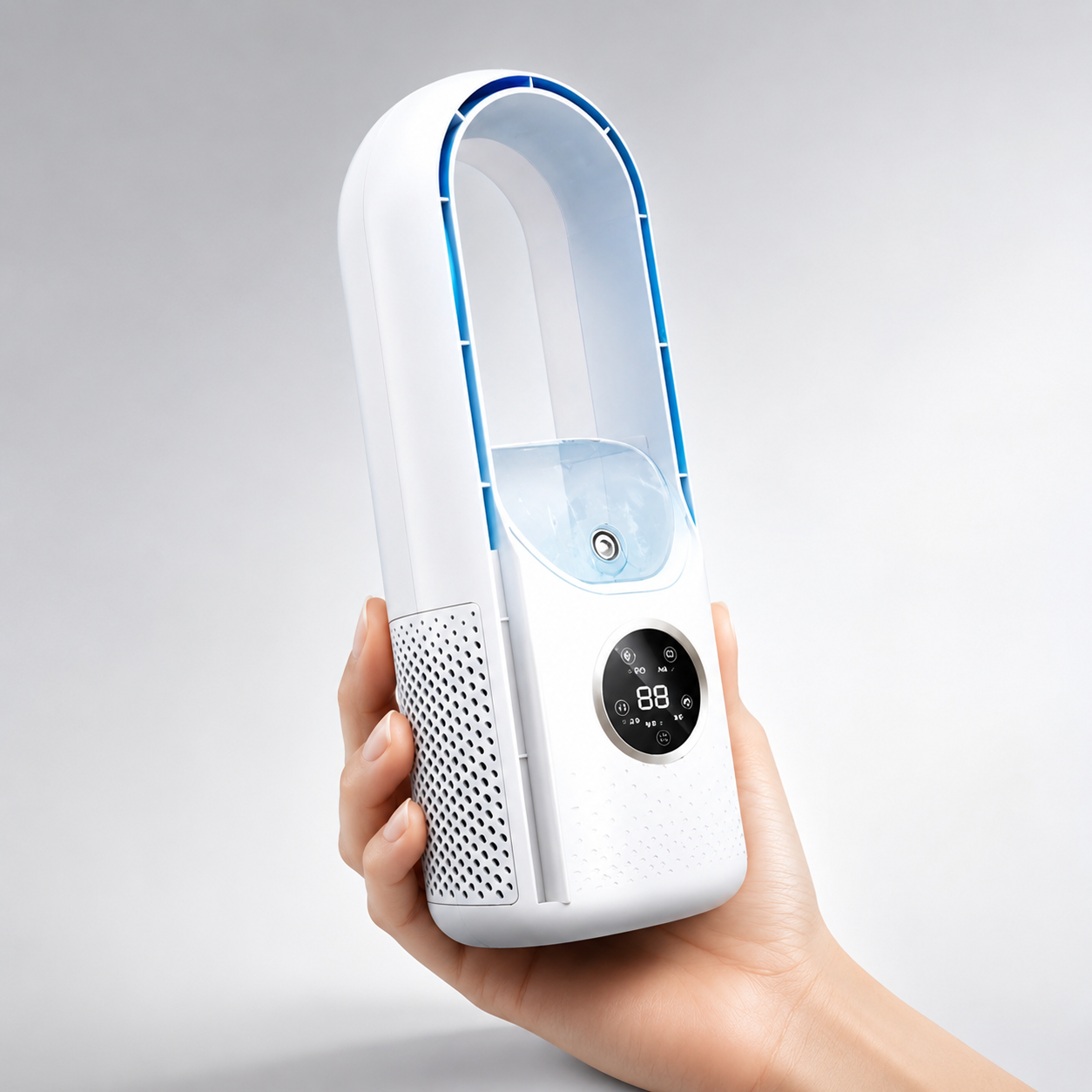 Portable Air Conditioner | Bladeless Cooling Fan with Quiet Operation | Compact Design for Personal Comfort