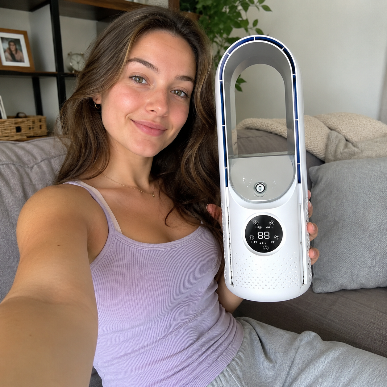 Portable Air Conditioner | Bladeless Cooling Fan with Remote Control | Sleek Design for Quiet Comfort in Any Space 4