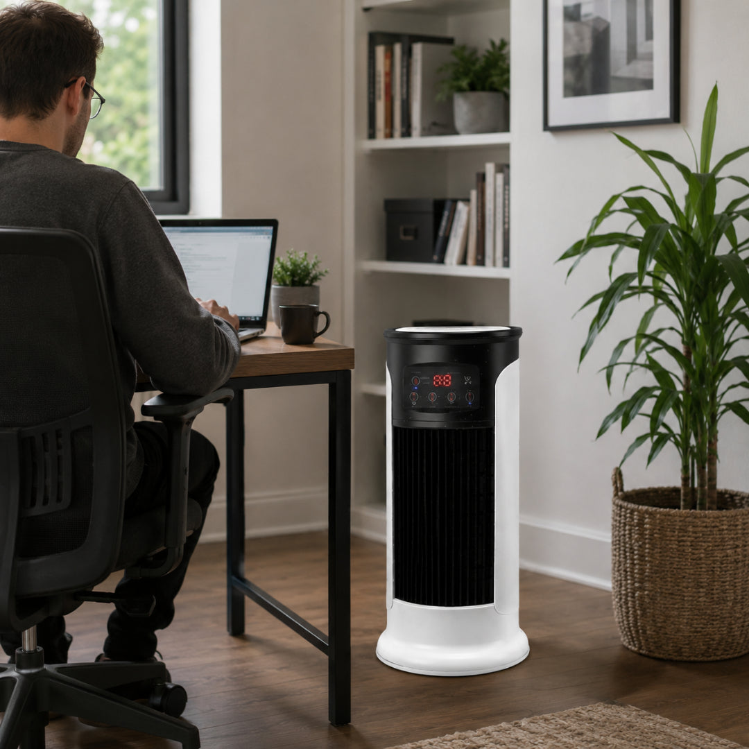 Portable Air Conditioner | Tower Evaporative Cooler with Windowless Design | Ideal for Indoor Cooling 1