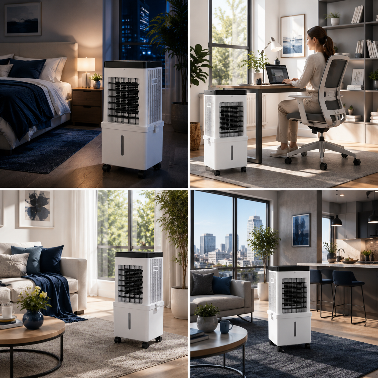 Portable Air Cooler | 2-in-1 Evaporative Cooler with Humidifying Function | Compact Design for Instant Comfort 6