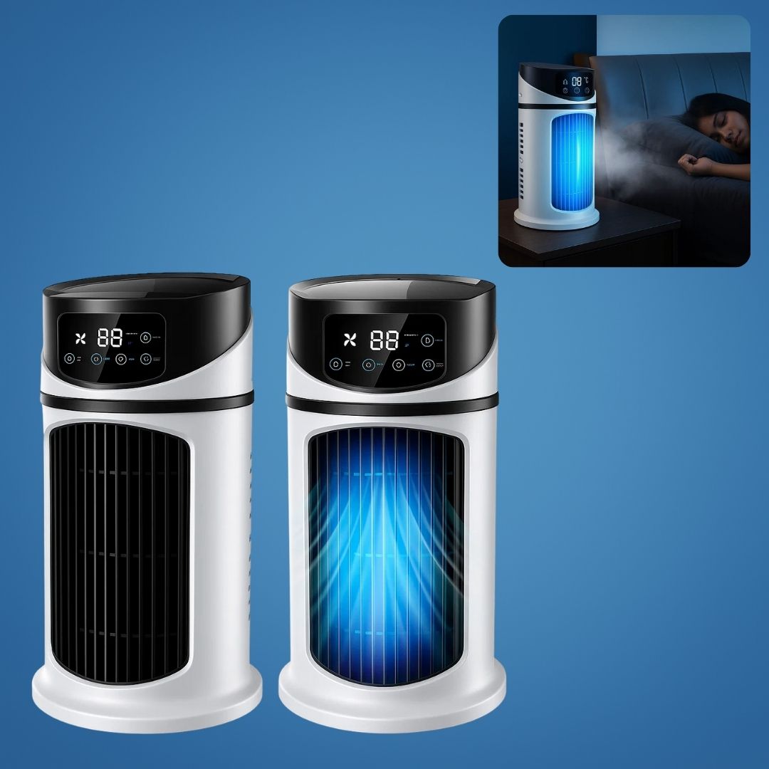 Portable Air Cooler | Evaporative Cooler with Rapid Cooling Technology | USB Powered Humidifier for Instant Comfort