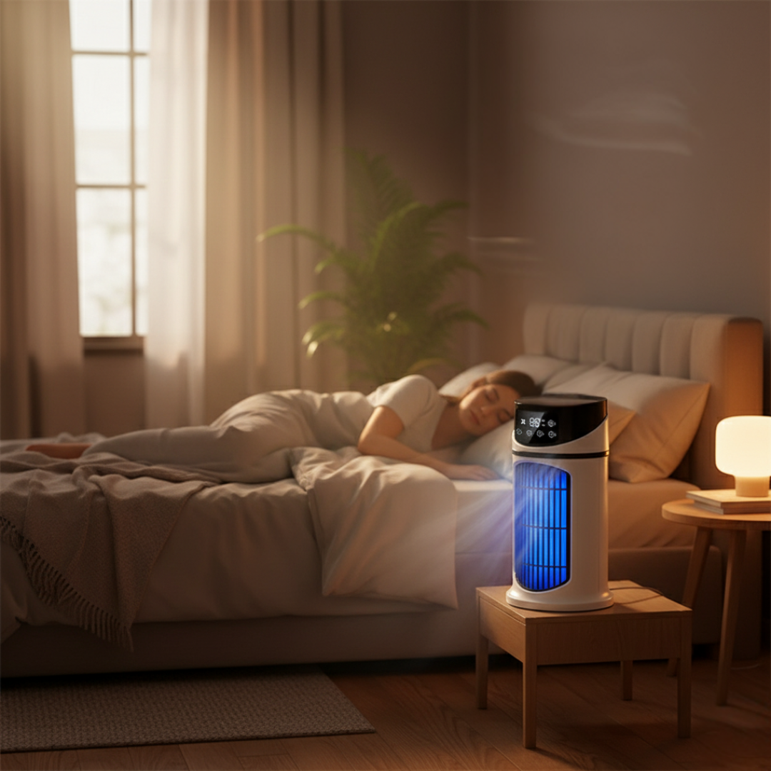 Portable Air Cooler | Evaporative Cooler with Rapid Cooling Technology | USB Powered Humidifier for Instant Comfort 4