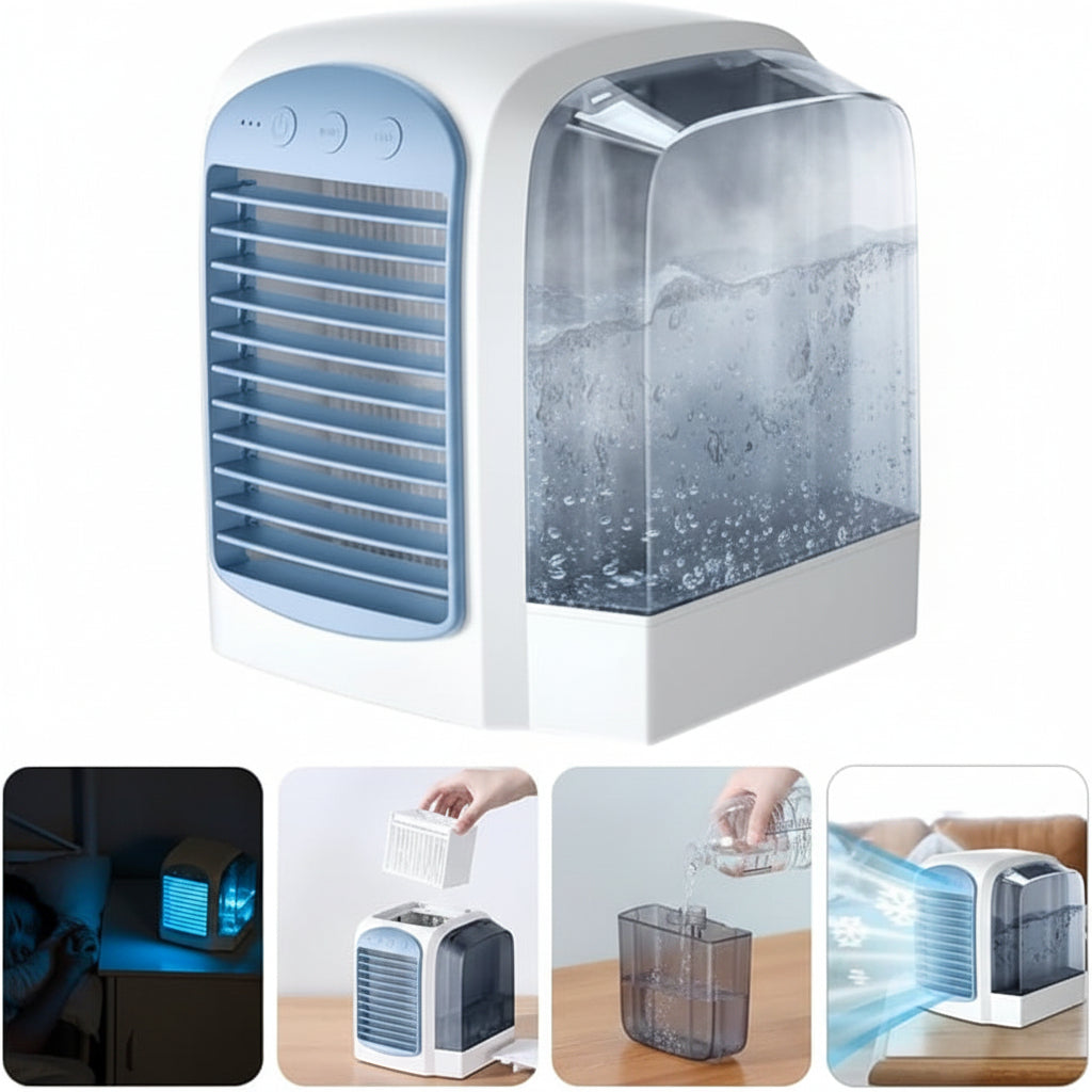 Portable Air Cooler | Evaporative Cooling Fan with Digital Display | Compact Design for Personal Comfort 2