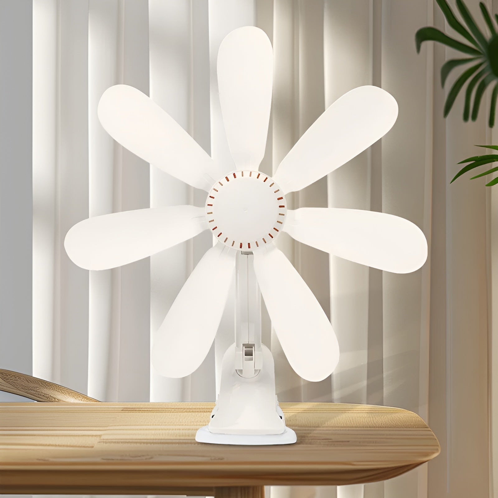 Portable Cooling Solutions | Small Desk Fan with Whisper-Quiet Operation | Clip-On Design for Personal Comfort