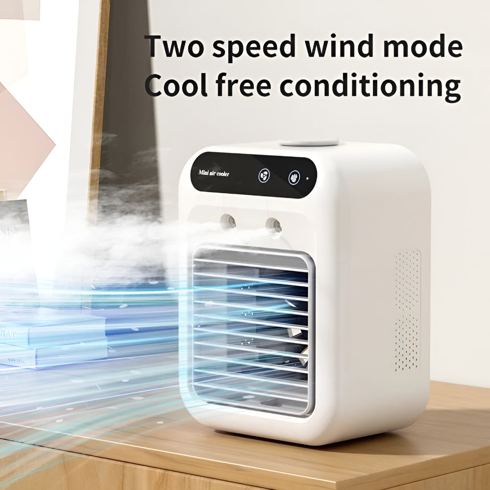 Portable Desktop Air Conditioner Fan with Humidifier Function | Compact Cooling Solution for Personal Comfort 1