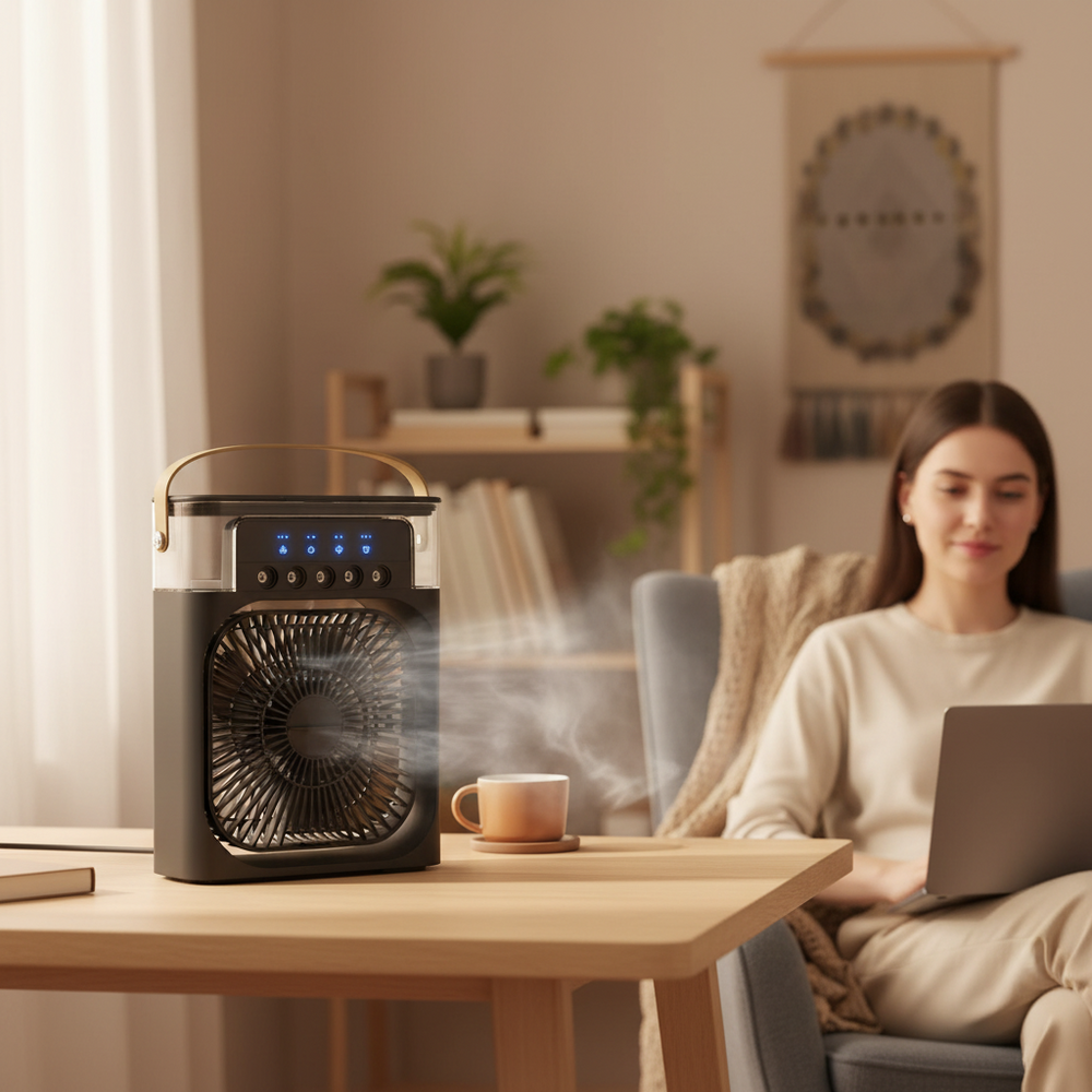 Portable Evaporative Air Conditioner with Remote Control & Custom Cooling 1