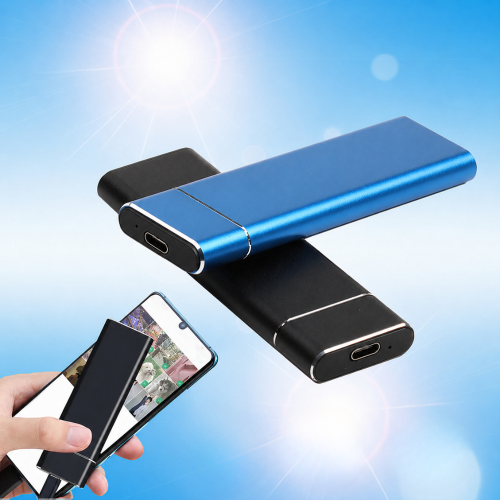 Portable External Hard Drive | 500GB USB-C Storage with Ultra-Thin Design | Lightweight File Backup Solution 5