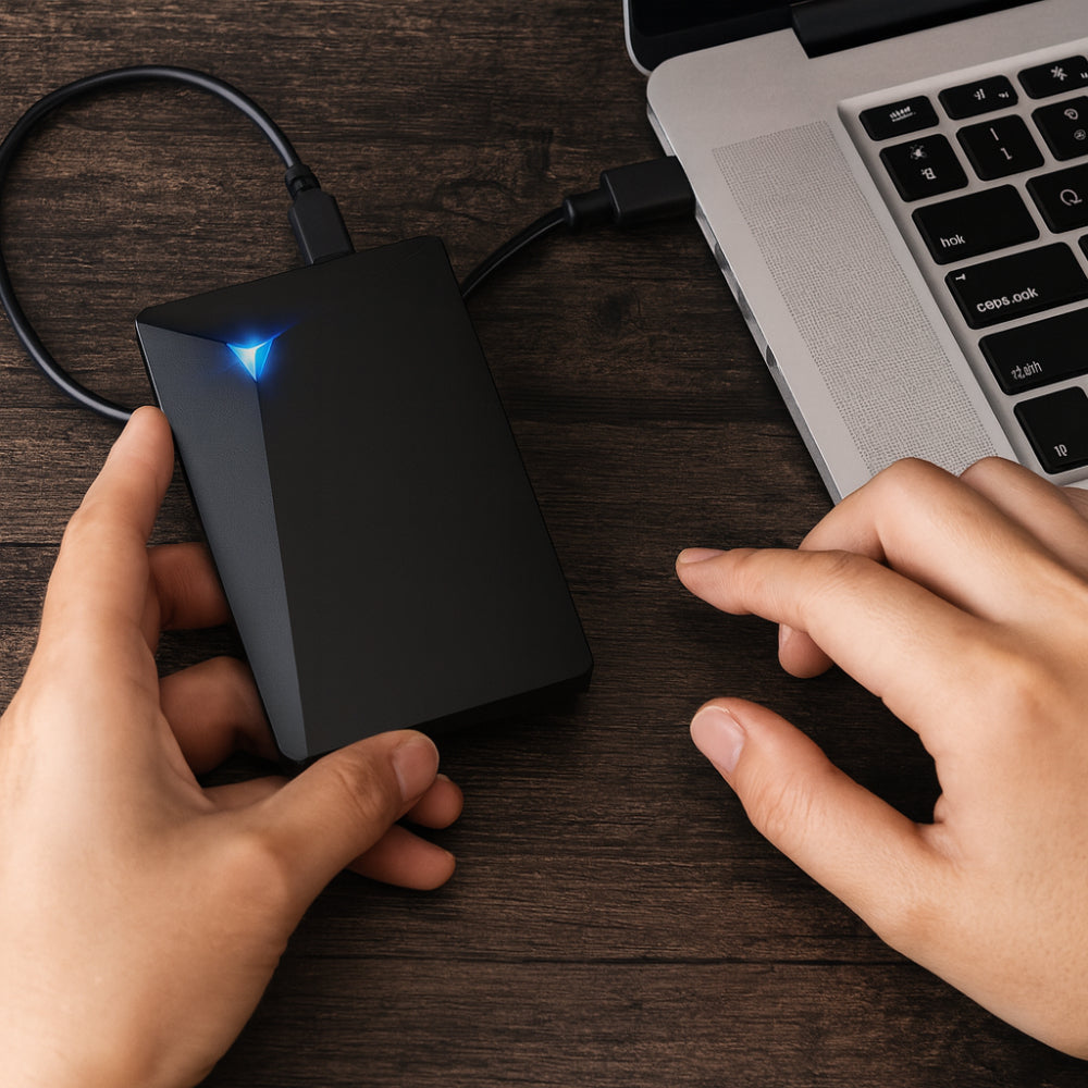 Portable External USB Hard Drive | Slim Design with Fast Data Transfer | Compact Storage for Easy Travel 0