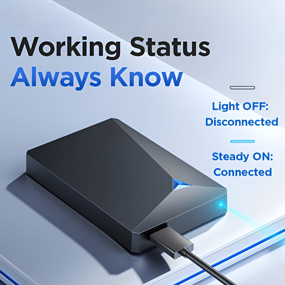 Portable External USB Hard Drive | Slim Design with Fast Data Transfer | Compact Storage for Easy Travel 5