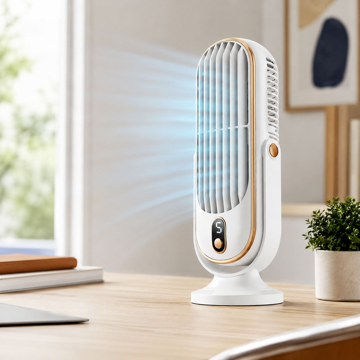 Portable Fan Series | Hand Held Battery Operated Fan with USB Rechargeable Feature | Lightweight Personal Cooling for Home and Travel