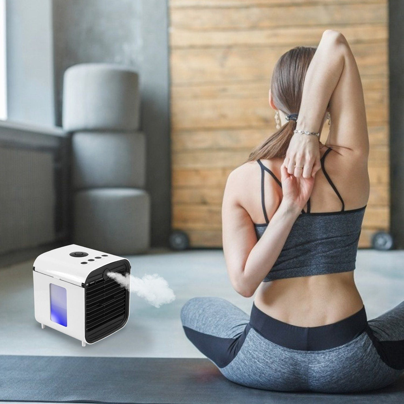 Portable Fan | Mini Air Conditioner with 7 LED Colors | Compact Cooling Solution for Refreshing Comfort 7