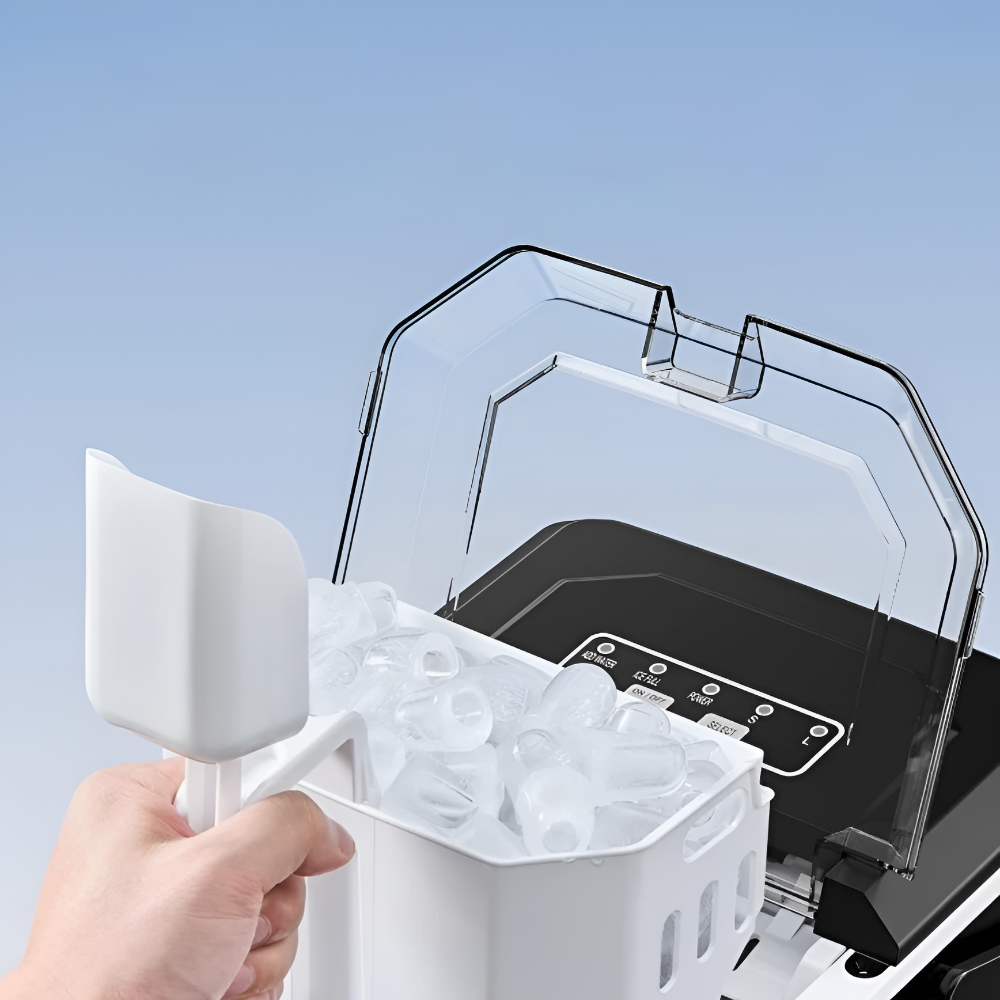 Portable Ice Maker Machine | Fast Ice Production & Self-Cleaning | Compact Countertop Design for Home and Office Use 3