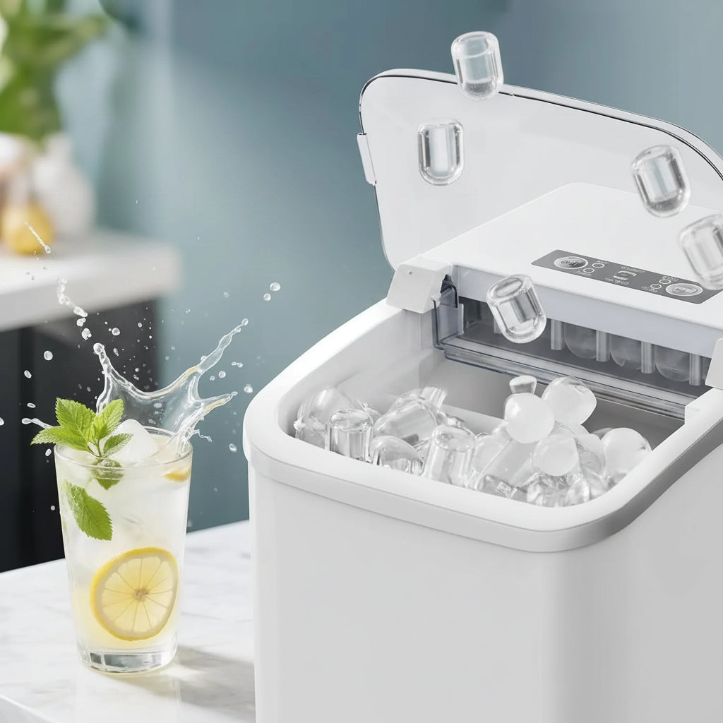Portable Ice Maker | Countertop Ice Cube Maker with Quick Ice Production | Ideal for Home and Parties 2