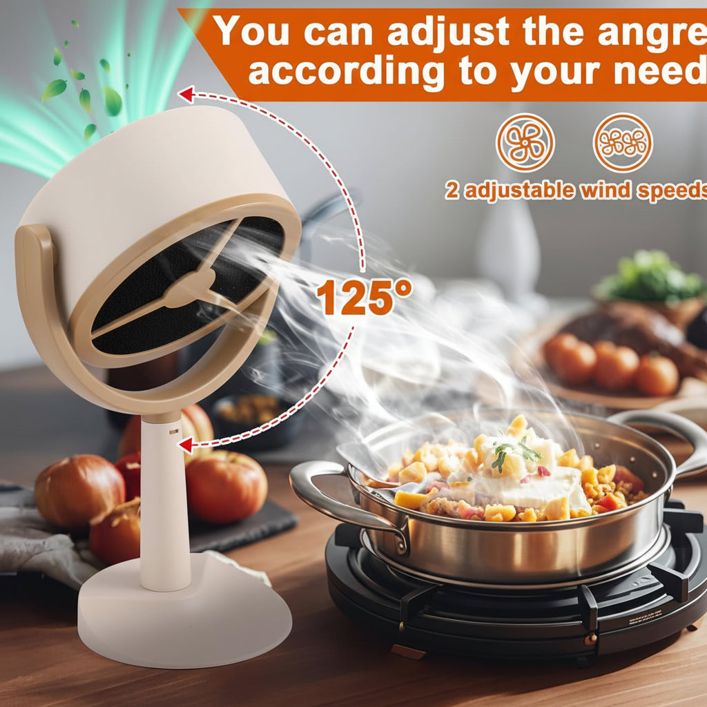 Portable Kitchen Exhaust Fan | Rechargeable Range Hood with Adjustable Airflow | Compact Design for Cleaner Cooking 2