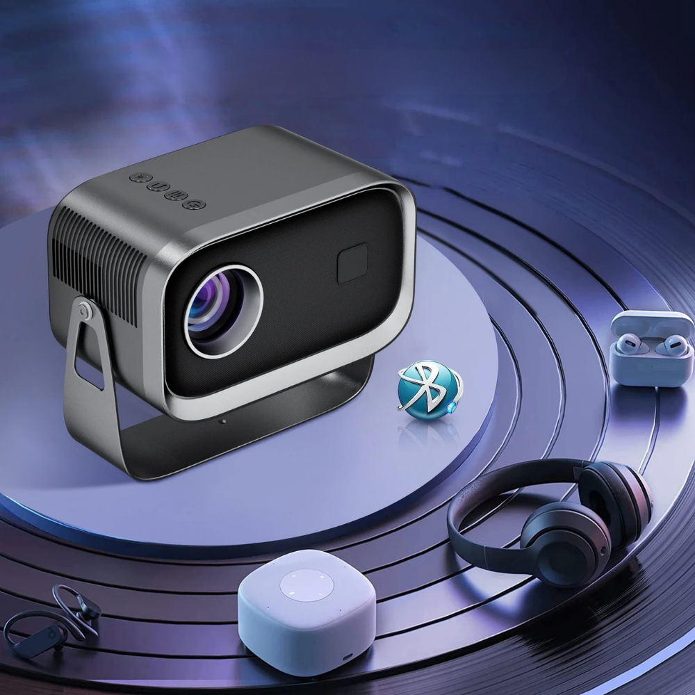 Portable Mini Projector | 4K WiFi Projector with Bluetooth Connectivity | Compact Design for Home Entertainment 3