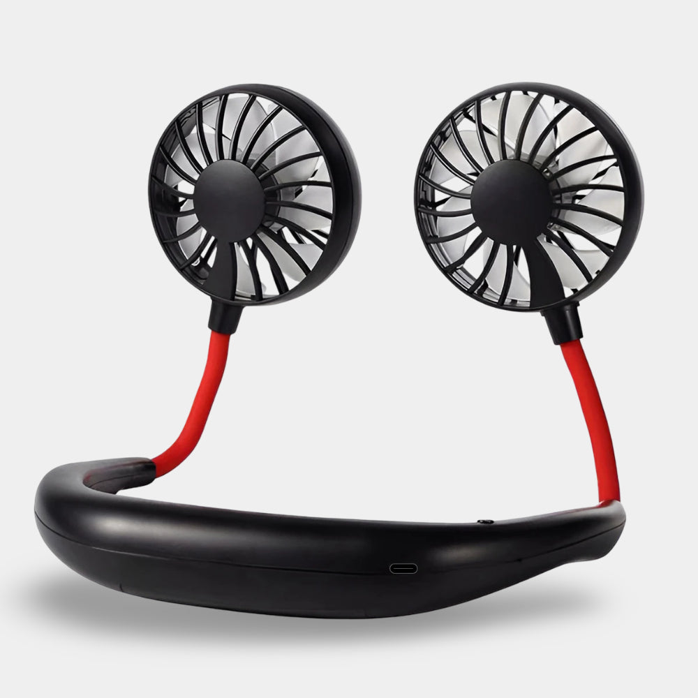 Portable Neck Fan | Rechargeable Hands-Free Cooling Device with Adjustable Airflow | Ideal for Outdoor Activities 1