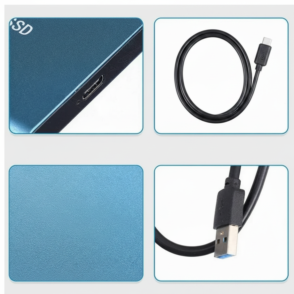 Portable SSD External Hard Drive with 128TB Capacity | High-Speed USB for Effortless Data Storage 5