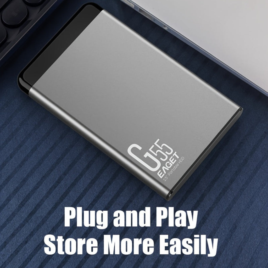 Portable SSD External Hard Drive with High-Speed Data Transfer | Slim Design for Effortless File Backup 1