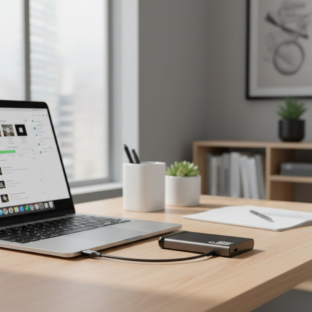 Portable SSD External Hard Drive with High-Speed Data Transfer | Slim Design for Effortless File Backup 2