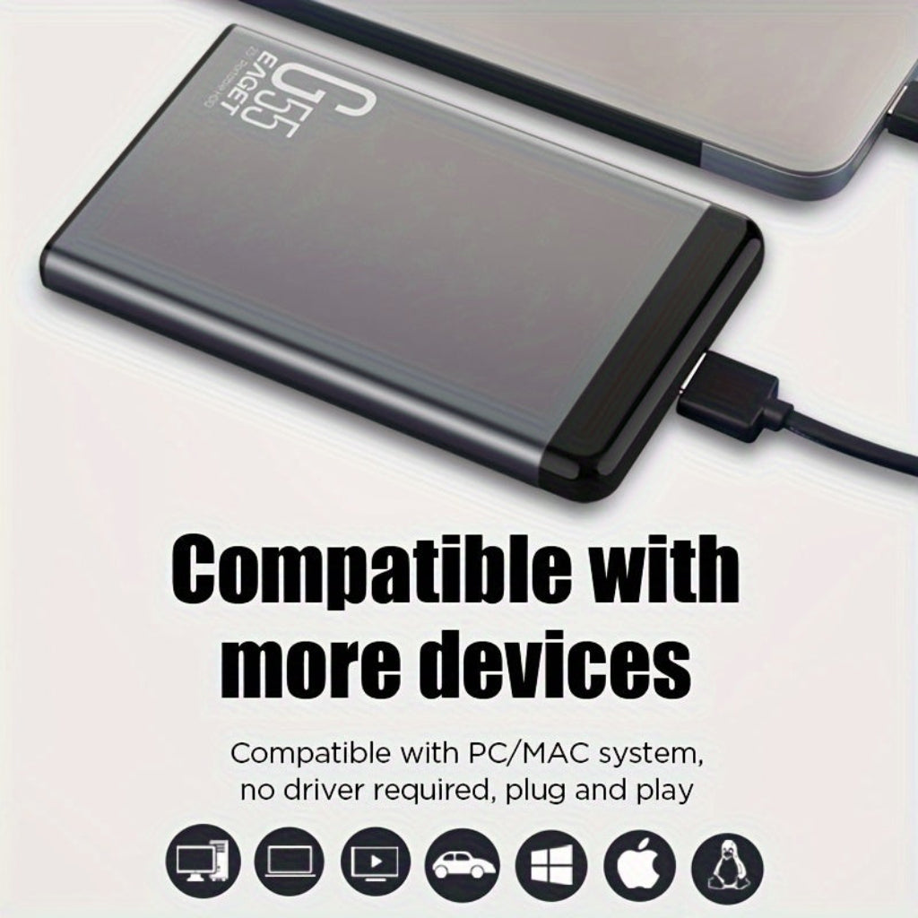 Portable SSD External Hard Drive with High-Speed Data Transfer | Slim Design for Effortless File Backup 3