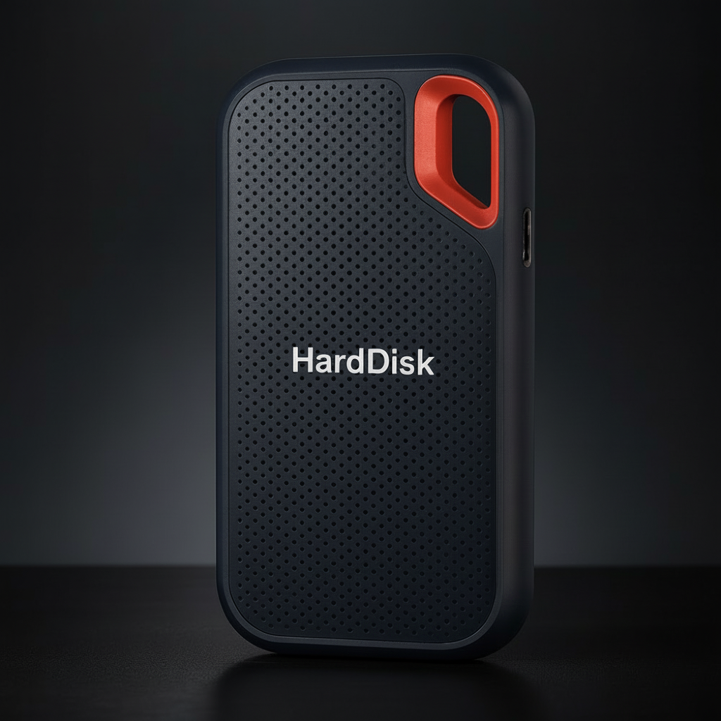 Portable SSD External Hard Drive with USB-C Connection | Compact & Durable Design for Fast File Transfers