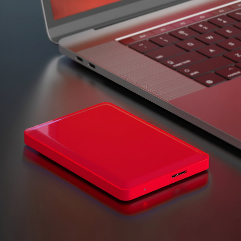 Portable SSD Storage Drive | Slim USB External Hard Drive for Easy File Backup