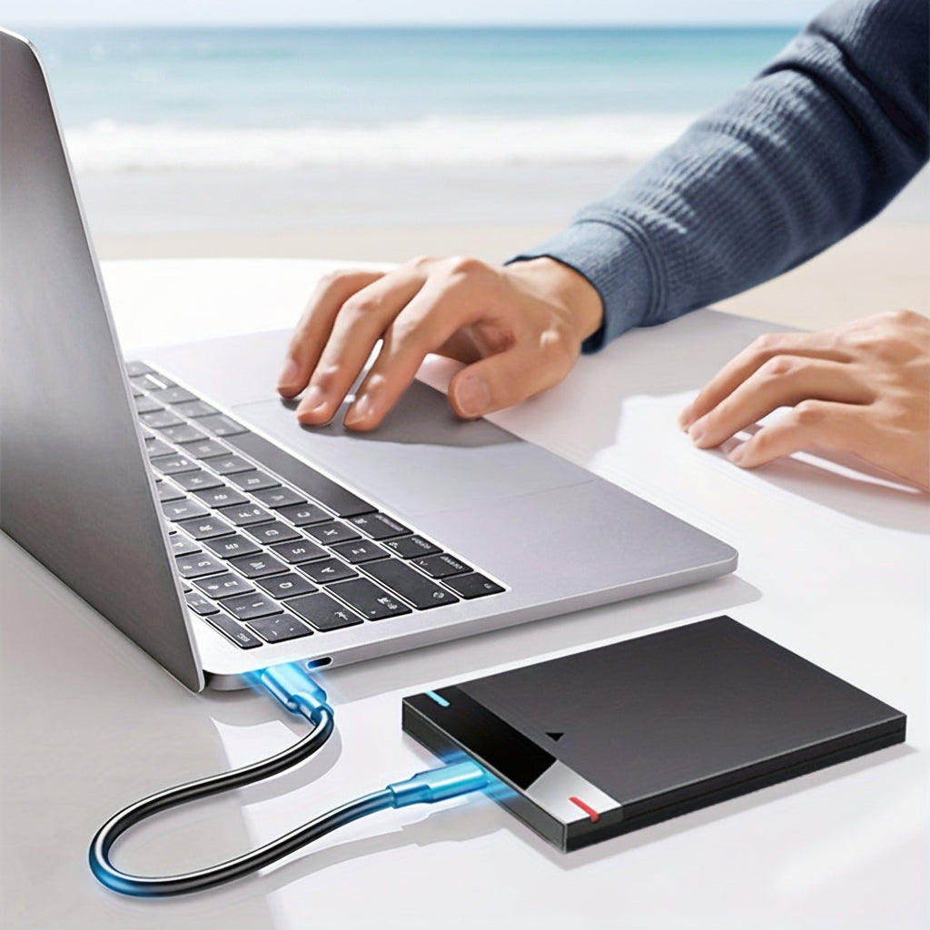Portable SSD Storage | 320GB External Hard Drive with Slim Design | Compact File Backup for Everyday Use 0