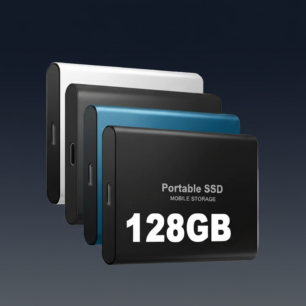 Portable SSD | 128GB External Hard Drive with USB 3.1 Speed | Compact Storage for Fast Data Transfer 1