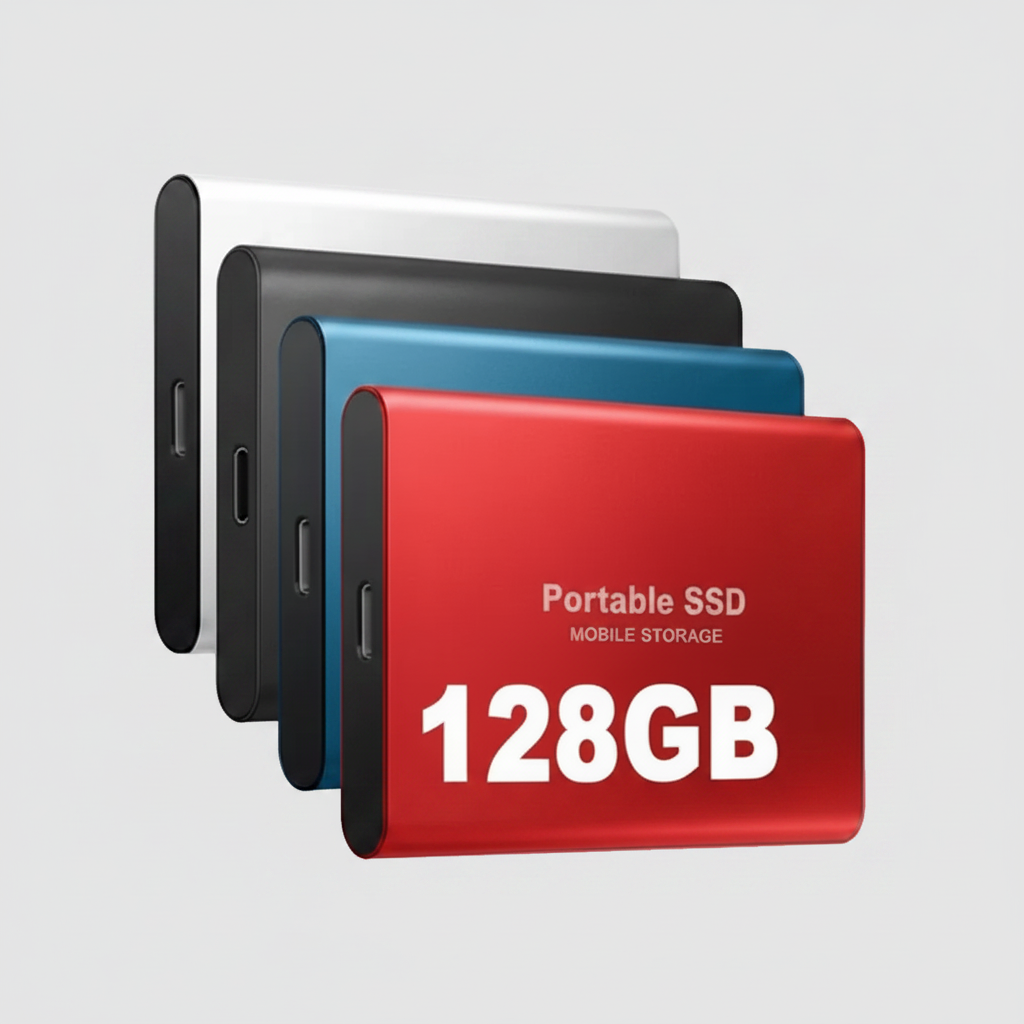 Portable SSD | 128GB External Hard Drive with USB 3.1 Speed | Compact Storage for Fast Data Transfer 2