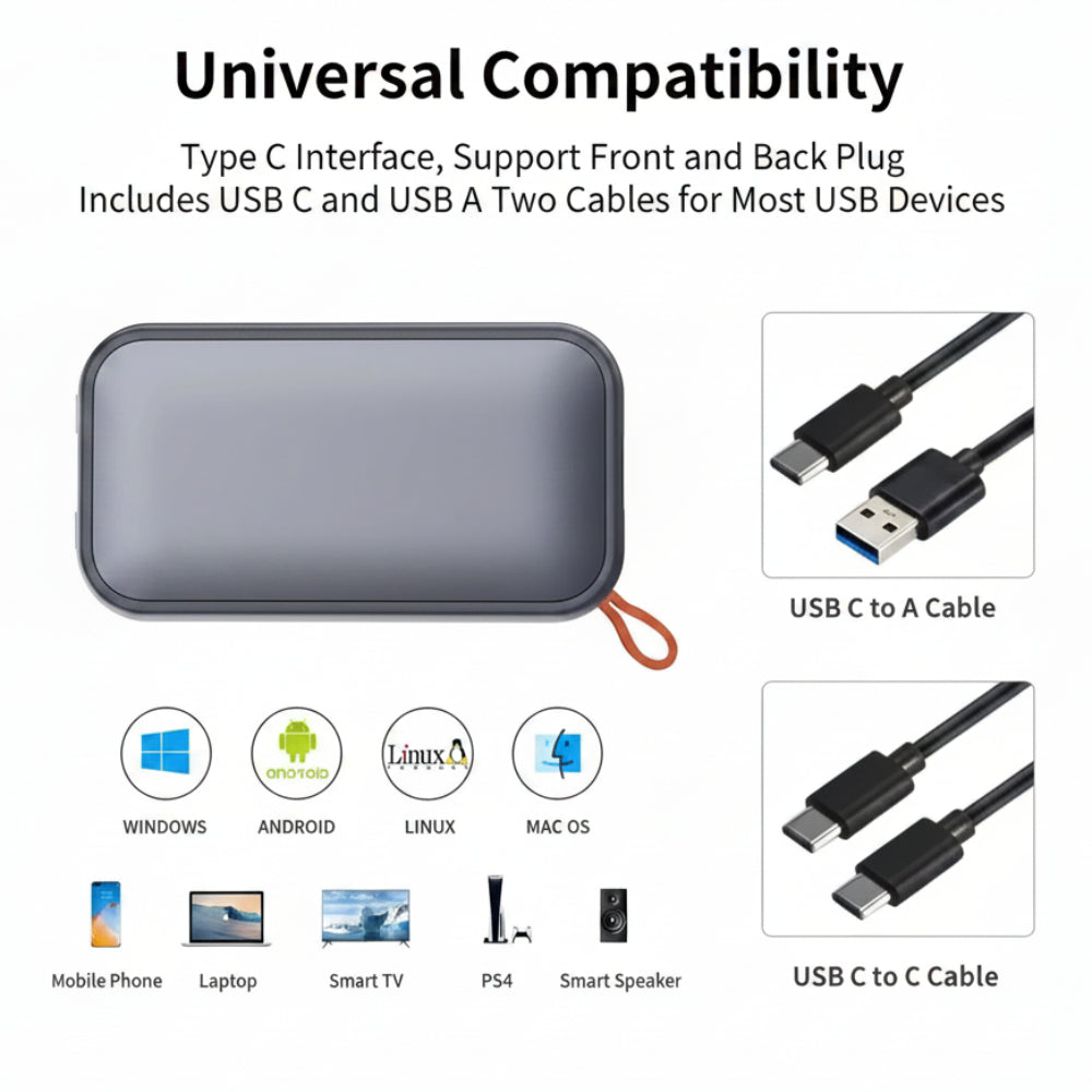 Portable SSD | 512GB External Hard Drive with 1050MB/s Transfer Speed | Compact Storage for Photos and Videos 3