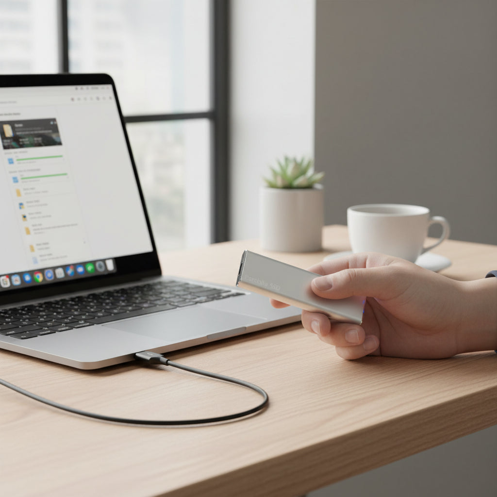 Portable SSD | External Hard Drive with High-Speed USB 3.2 | Slim Design for Easy Storage