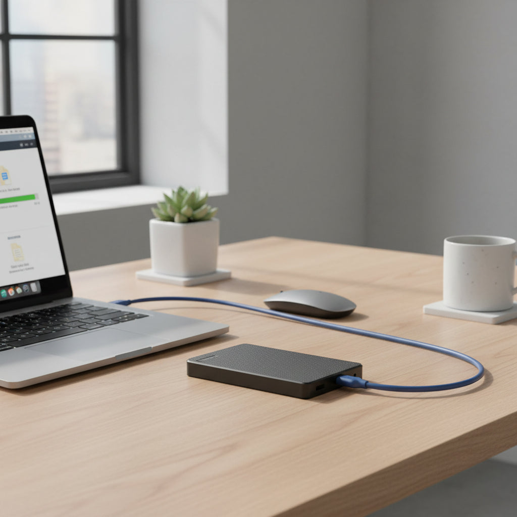 Portable SSD | External Hard Drive with USB 3.0 for Fast File Backup | Slim Design for Easy Portability 2