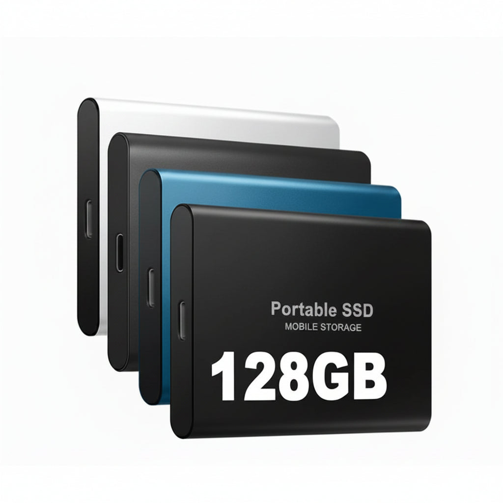Portable SSD | High-Speed External Storage Device with 128GB Capacity | Compact Design for On-the-Go File Access 1