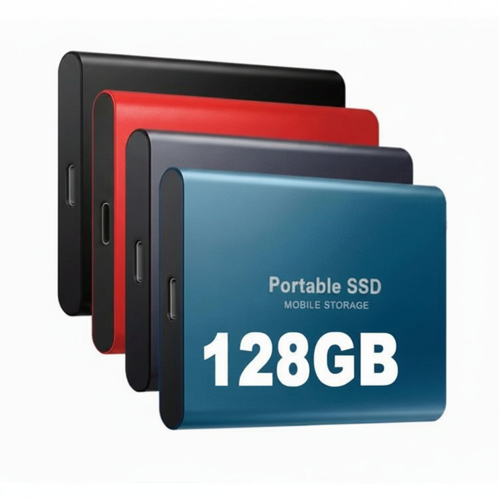 Portable SSD | High-Speed External Storage Device with 128GB Capacity | Compact Design for On-the-Go File Access 2
