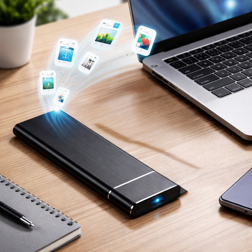 Portable Storage Series | 500GB External Hard Drive with High Transfer Speed | Lightweight Aluminum Design for Easy Mobility 1