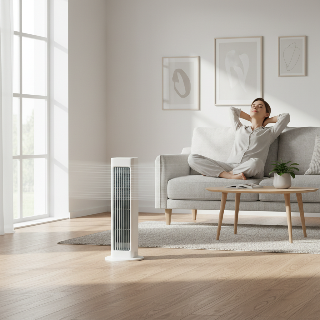 Portable Tower Fan | Oscillating Design for Efficient Cooling in Any Room 0
