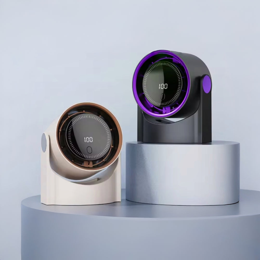 Portable USB Desk Fan | Adjustable Airflow & Swing Movement for Personal Cooling