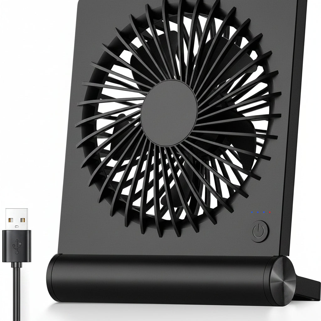 Portable USB Table Fan | Compact & Foldable Design for Instant Cooling 0