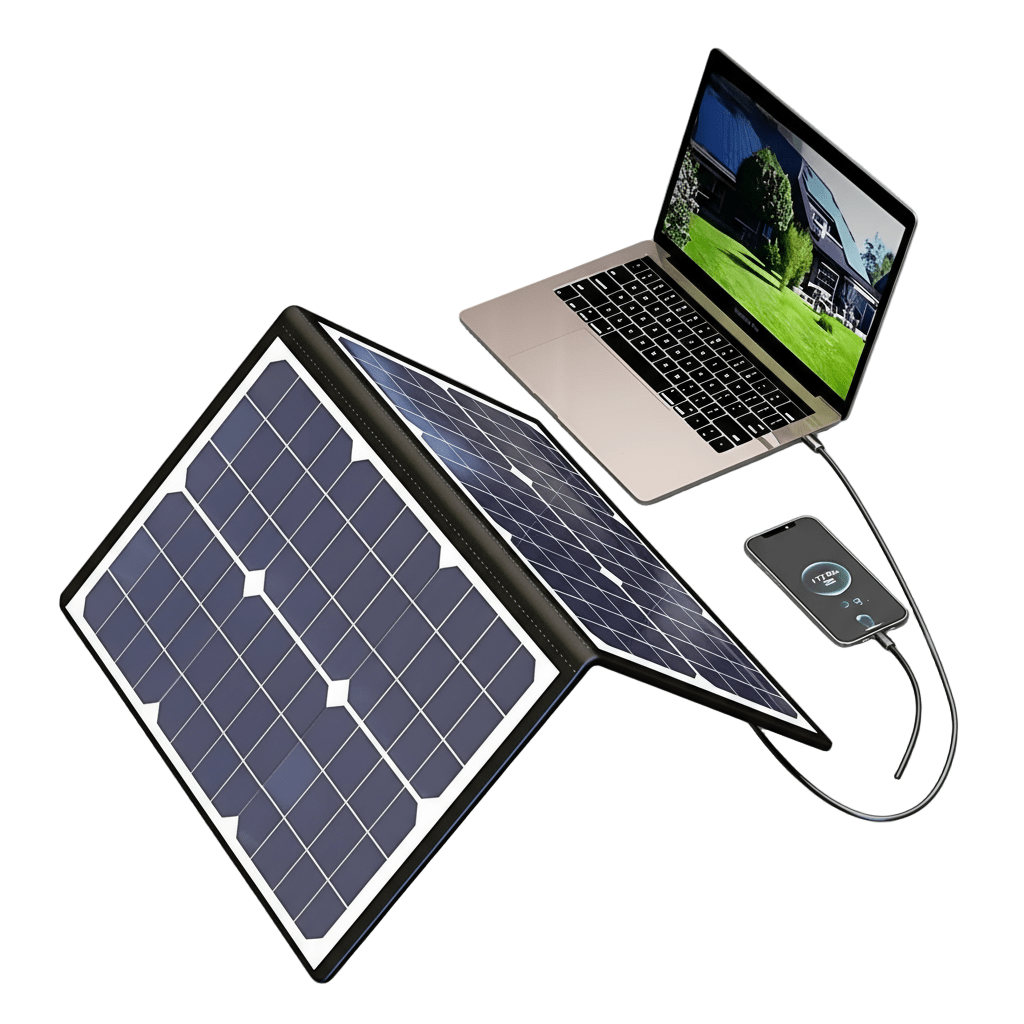 Portable Solar Panel 40 W, Solar Charger with USB C and DC Ports – image 5