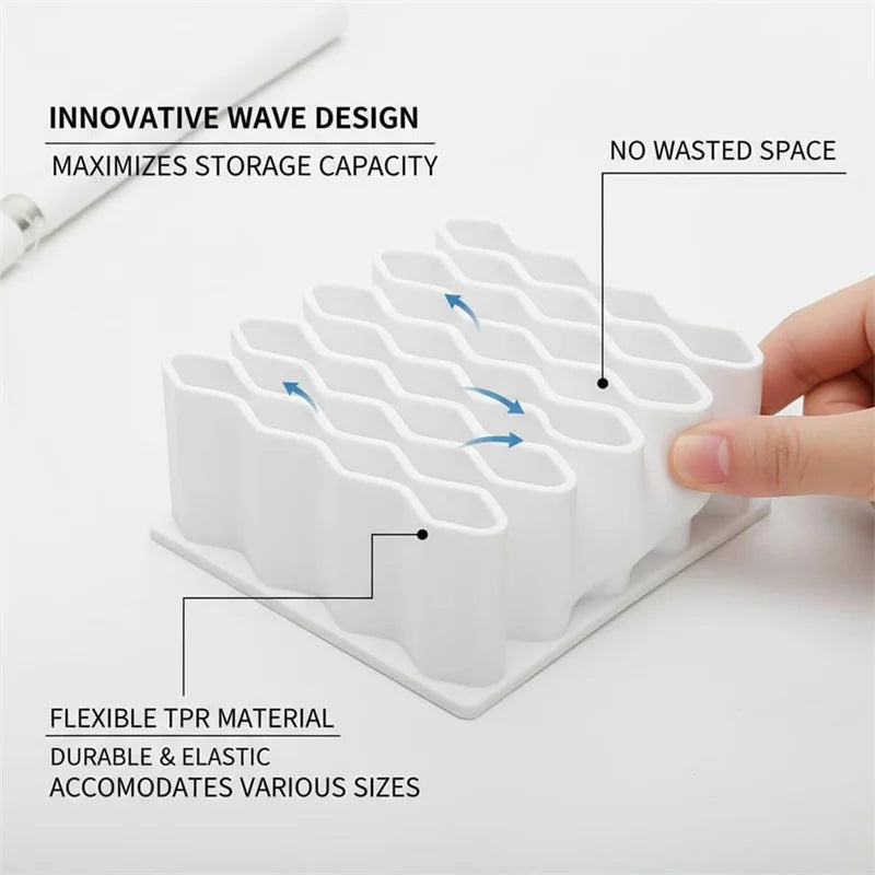 Honeycomb Cosmetic Organiser with Compartments, Desk Tidy and Make Up Storage – image 6