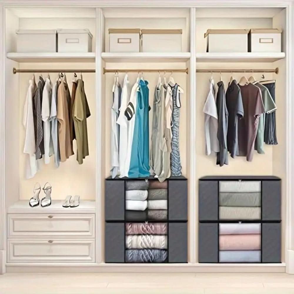 Clothes Storage Bags, Under Bed Storage Bags for Blankets and Bedding, Foldable Wardrobe Organiser_03