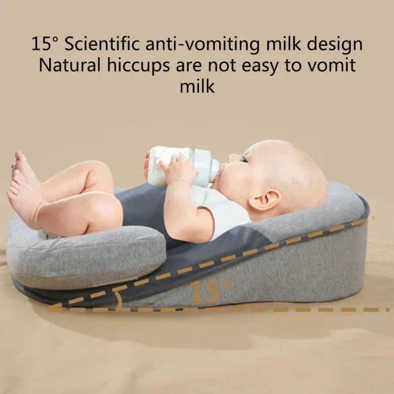 Baby Pillow 0 to 12 Months, Infant Pillow with 15 Degree Incline for Crib and Cradle, Newborn Essentials