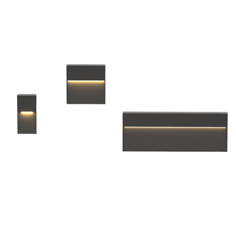 Outdoor Wall Lights, Modern Black Exterior Wall Light in Aluminium and Acrylic, Outdoor Lights for House and Garden_02
