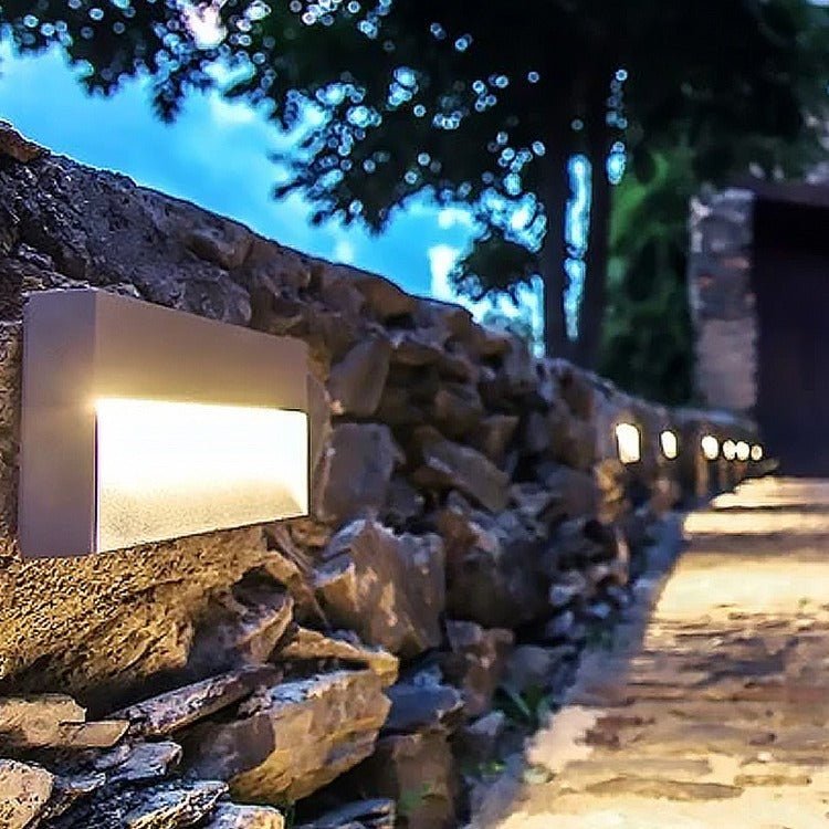Outdoor Wall Lights, Modern Black Exterior Wall Light in Aluminium and Acrylic, Outdoor Lights for House and Garden_03