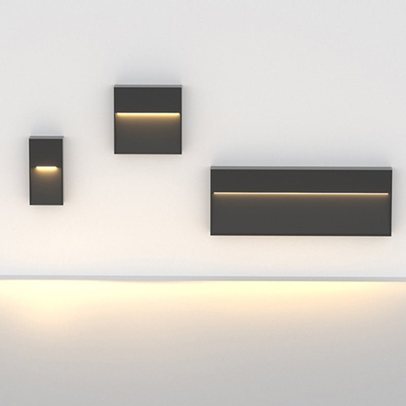 Outdoor Wall Lights, Modern Black Exterior Wall Light in Aluminium and Acrylic, Outdoor Lights for House and Garden_06