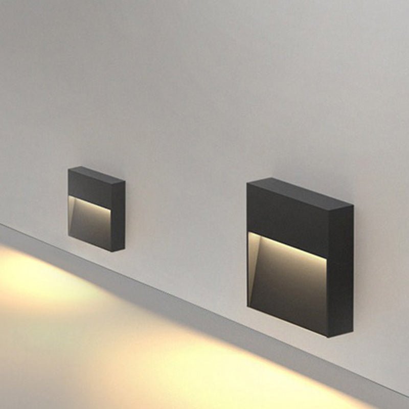 Outdoor Wall Lights, Modern Black Exterior Wall Light in Aluminium and Acrylic, Outdoor Lights for House and Garden_08