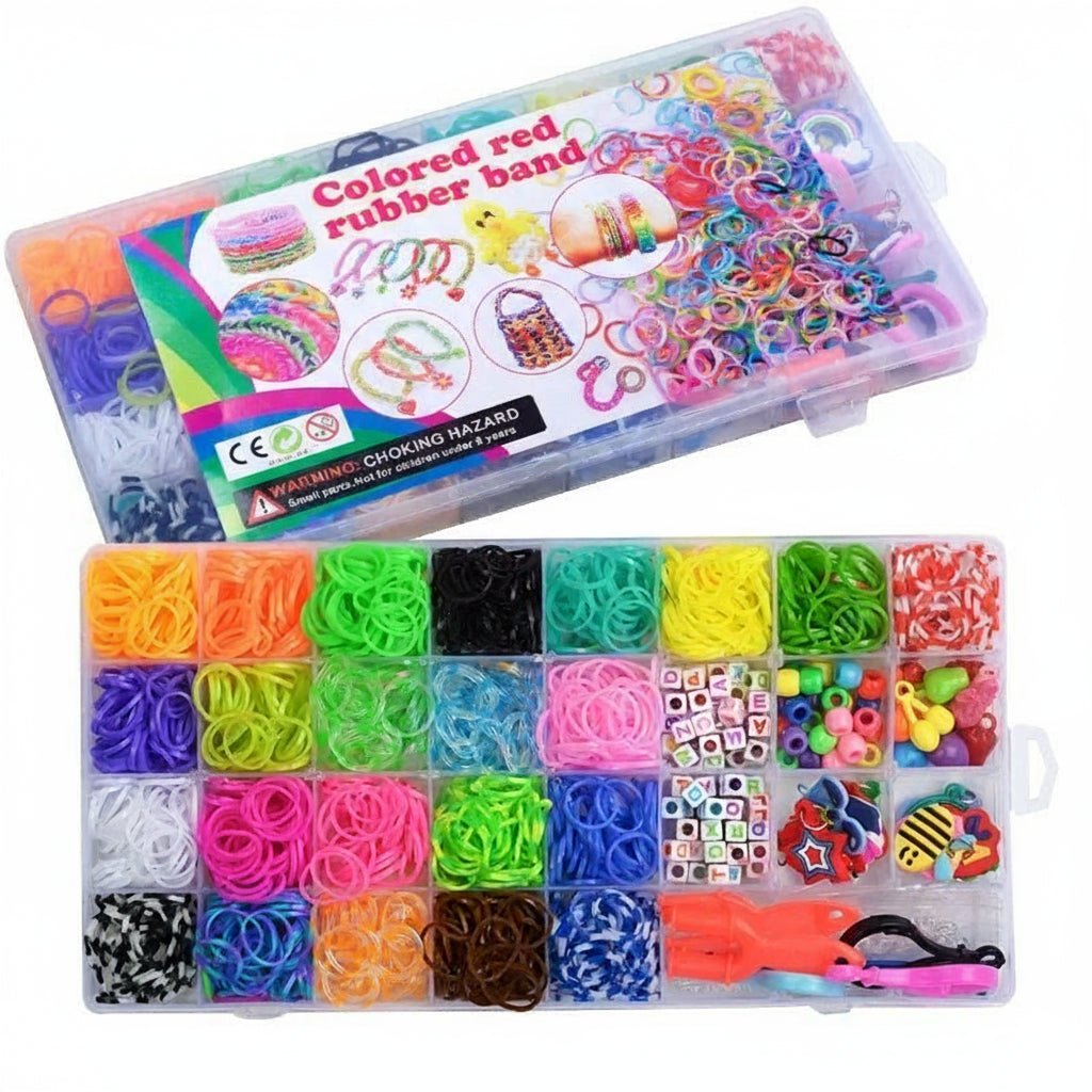 Bracelet Making Kit for Kids, Jewellery Making Kit with Colourful Beads and Elastic Cord, Arts and Crafts for Kids_02